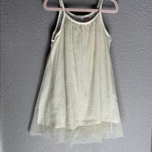 Zara Ivory Textured Dress 4-5y